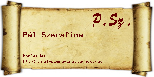 Pál Szerafina névjegykártya